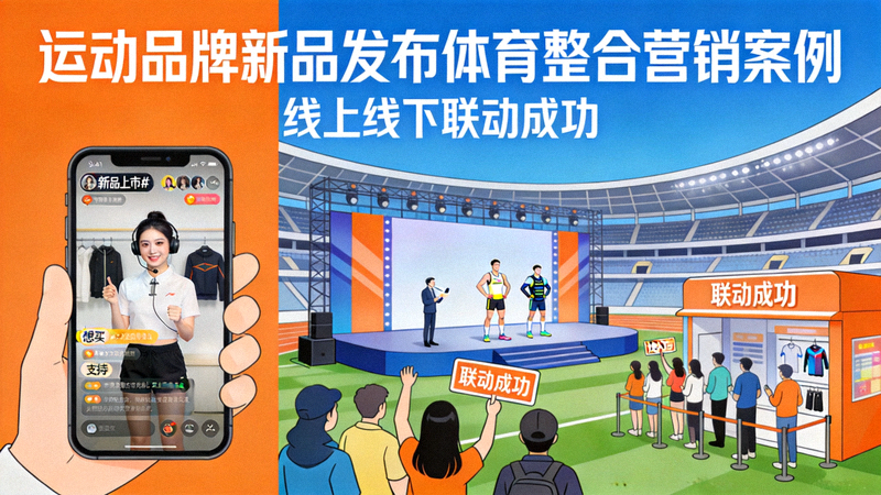 运动品牌新品发布体育整合营销案例，线上线下联动成功